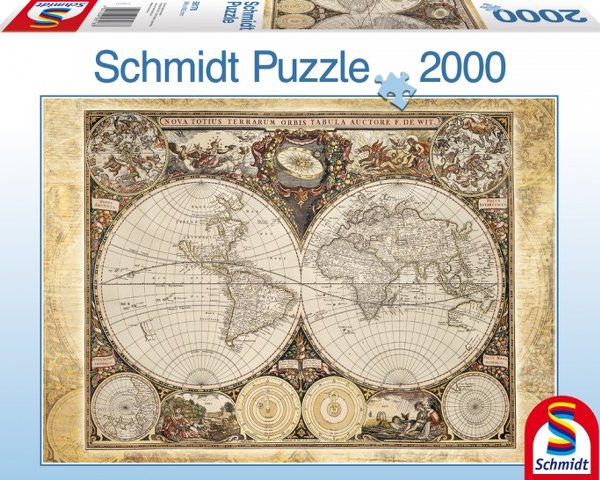 Sestavljanka puzzle 2000 delna Schmidt Zgodovinski Zemljevid